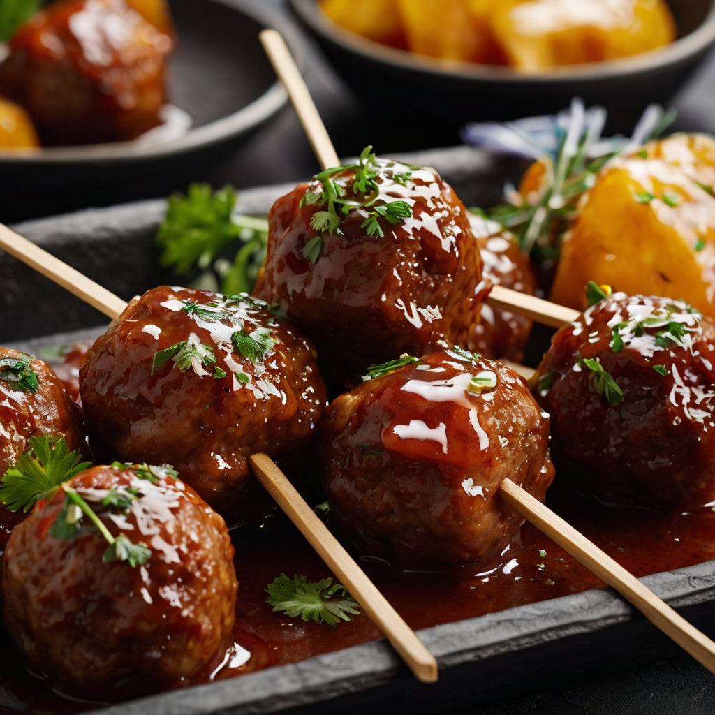 Meatballs on Skewers
